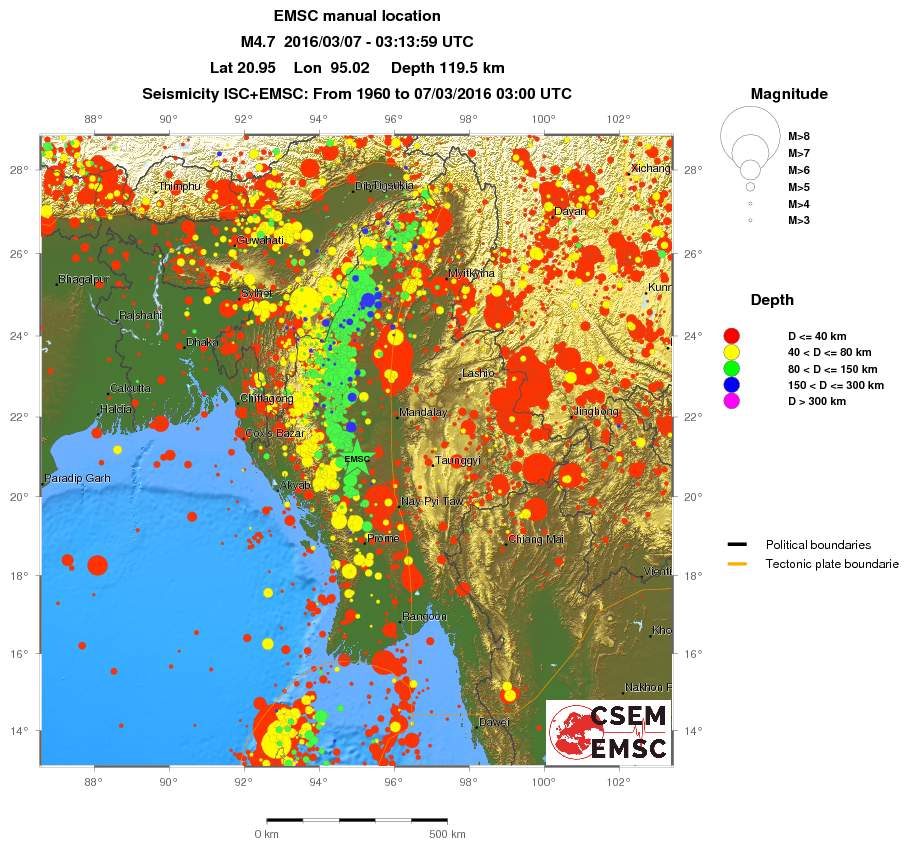 wide historical seismicity