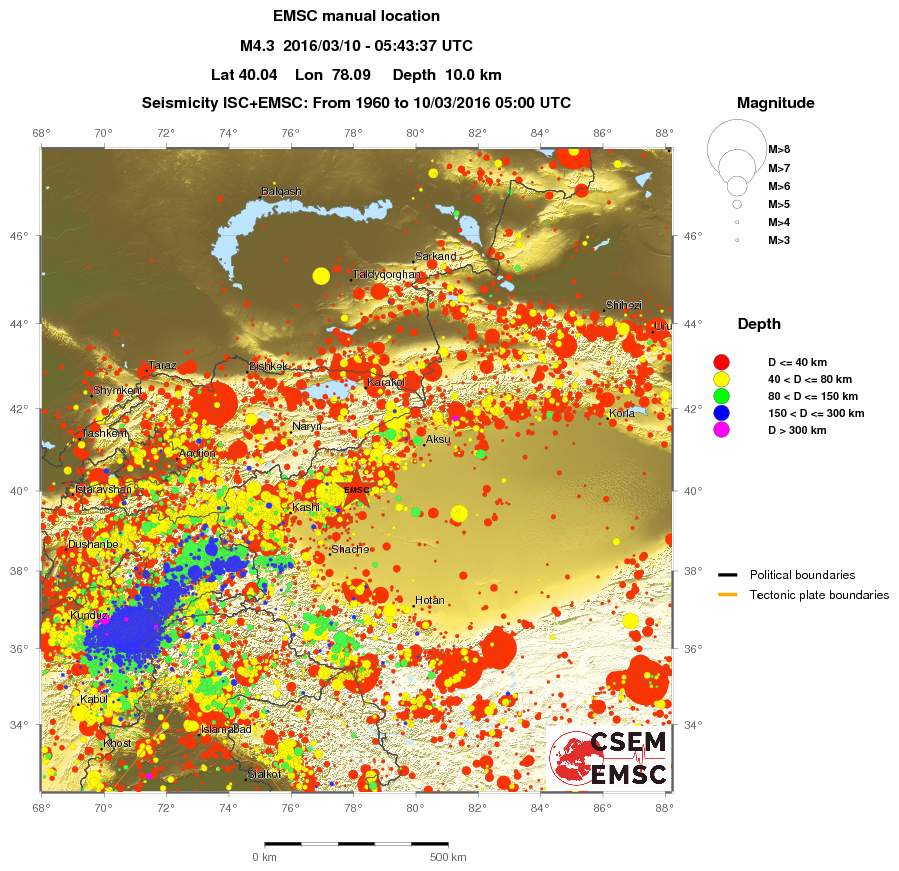 wide historical seismicity
