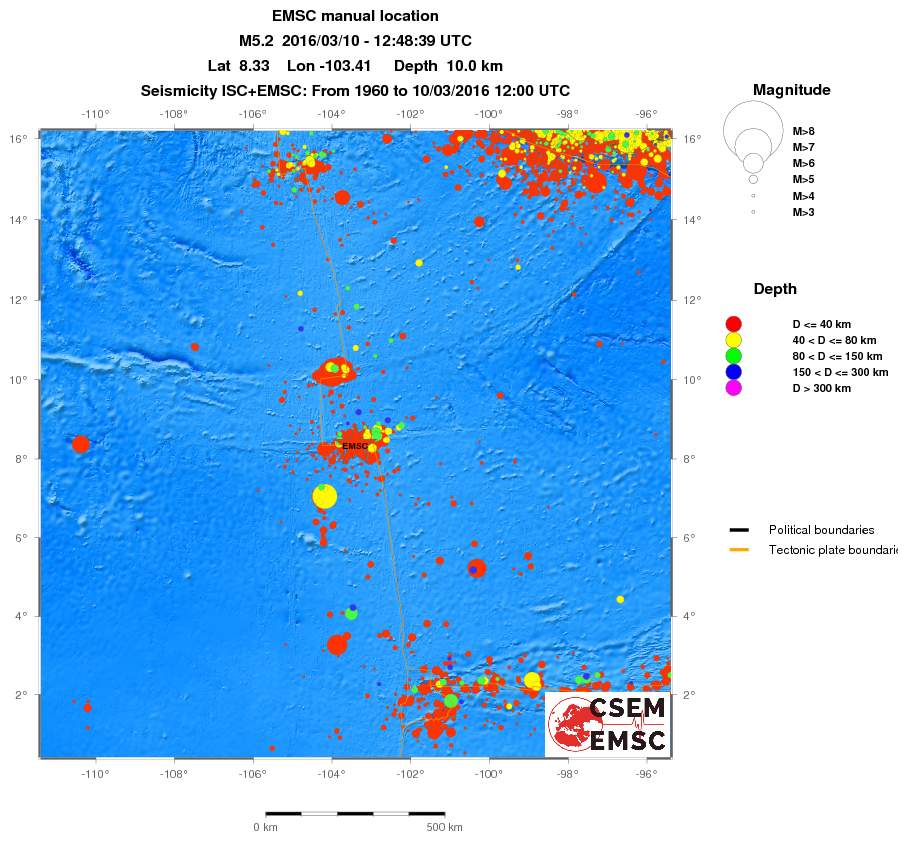 wide historical seismicity