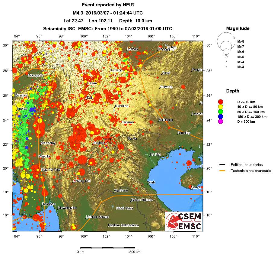 wide historical seismicity