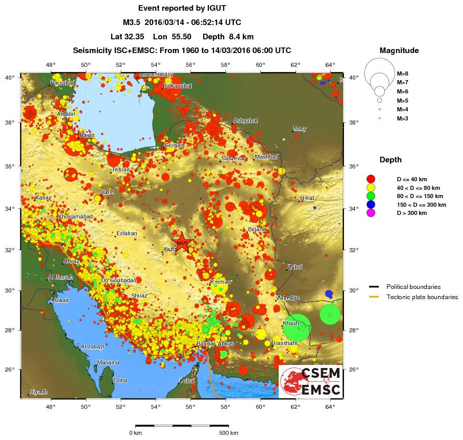 wide historical seismicity