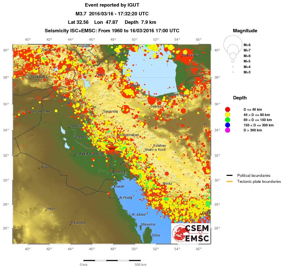 wide historical seismicity