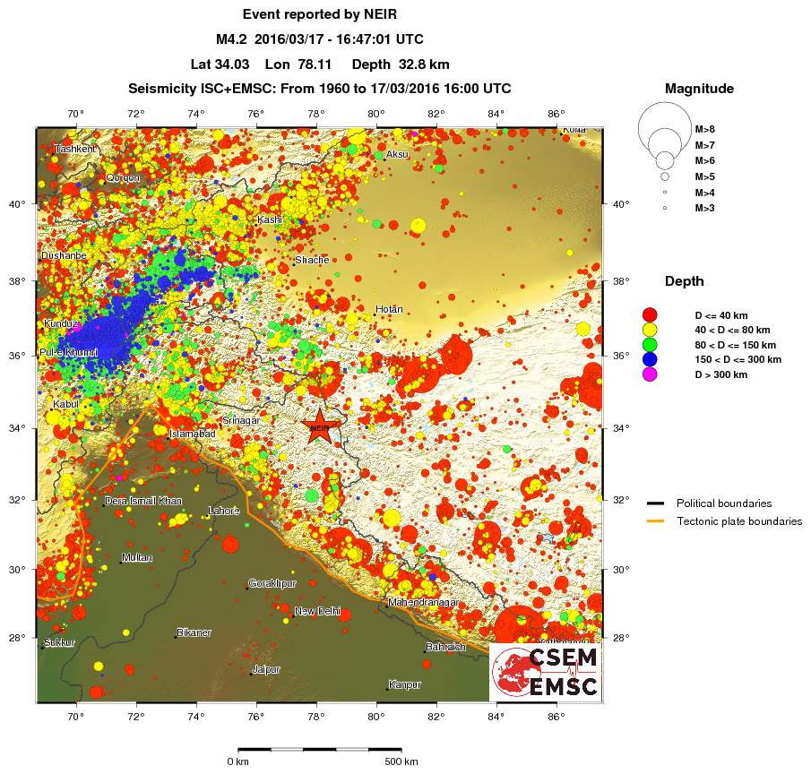 wide historical seismicity