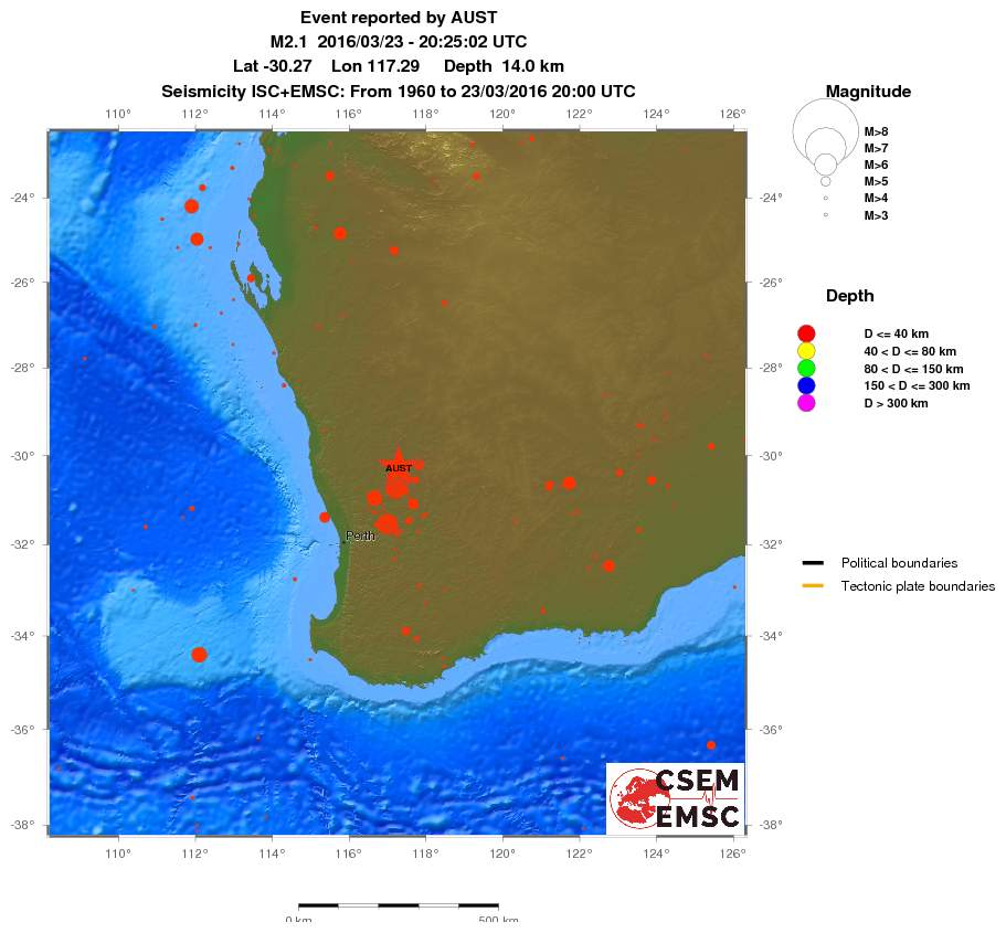 wide historical seismicity