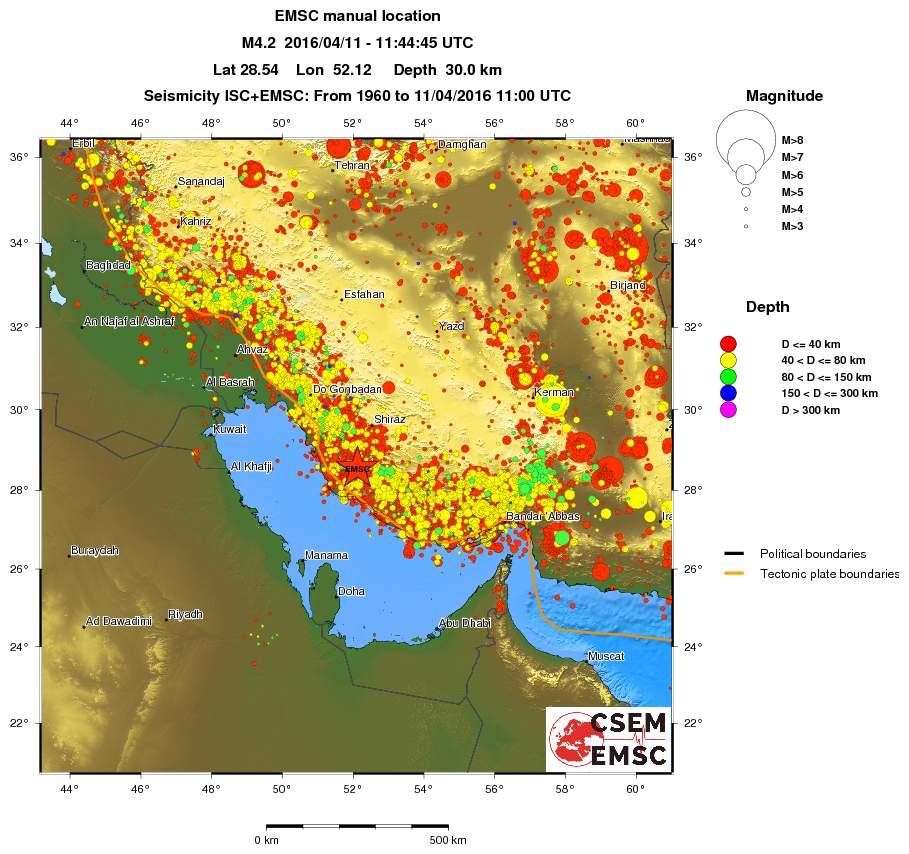 wide historical seismicity
