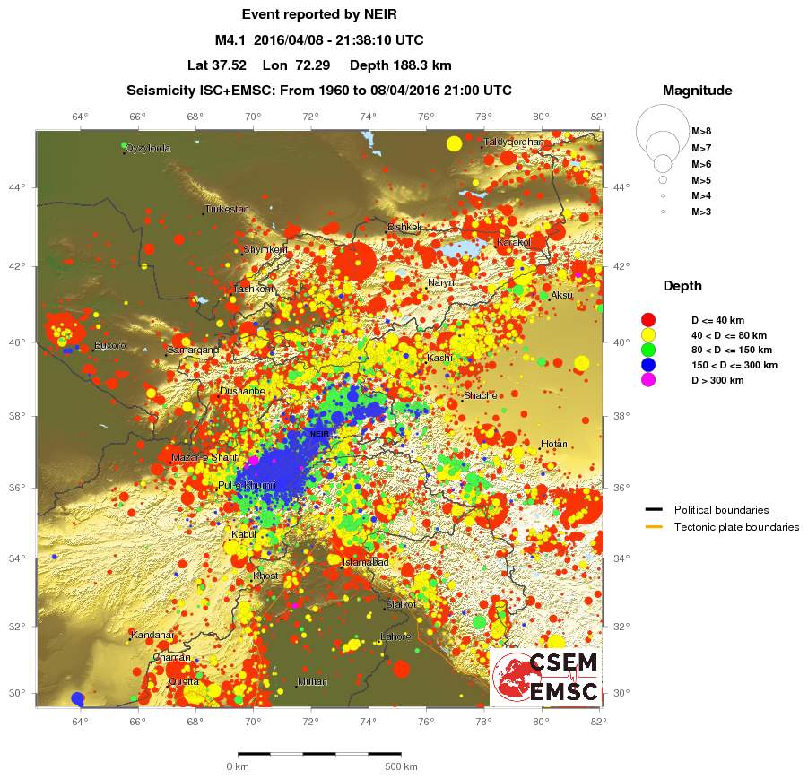 wide historical seismicity