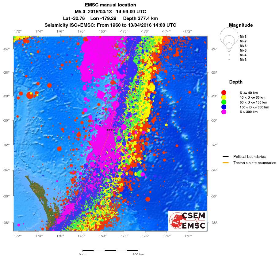 wide historical seismicity