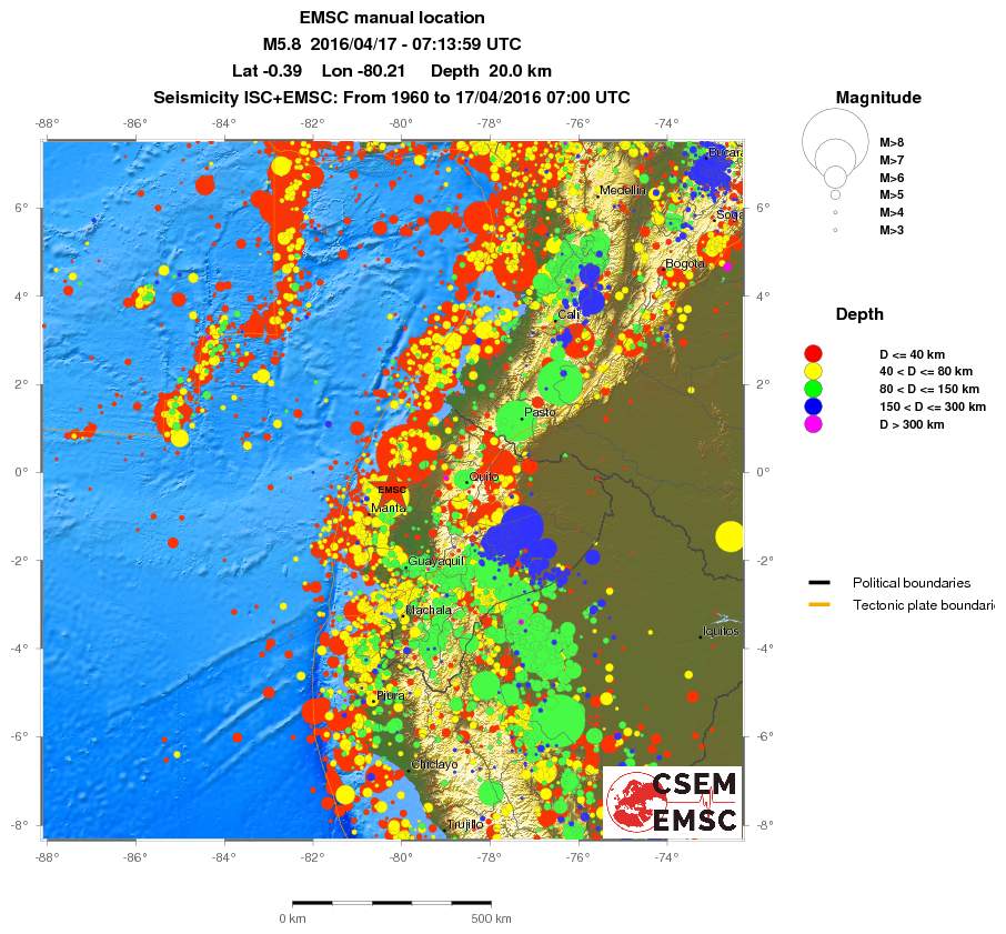 wide historical seismicity