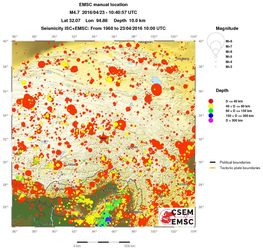 wide historical seismicity