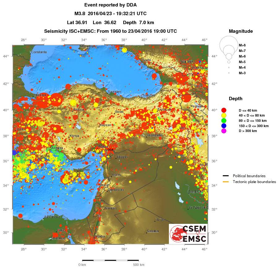 wide historical seismicity