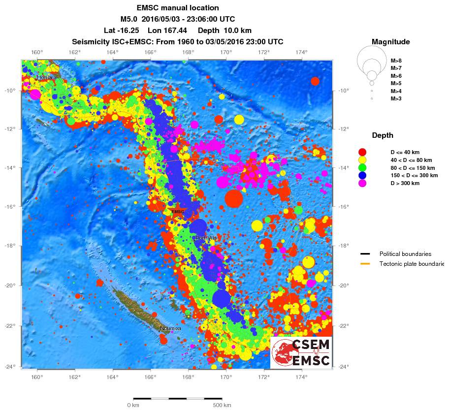 wide historical seismicity