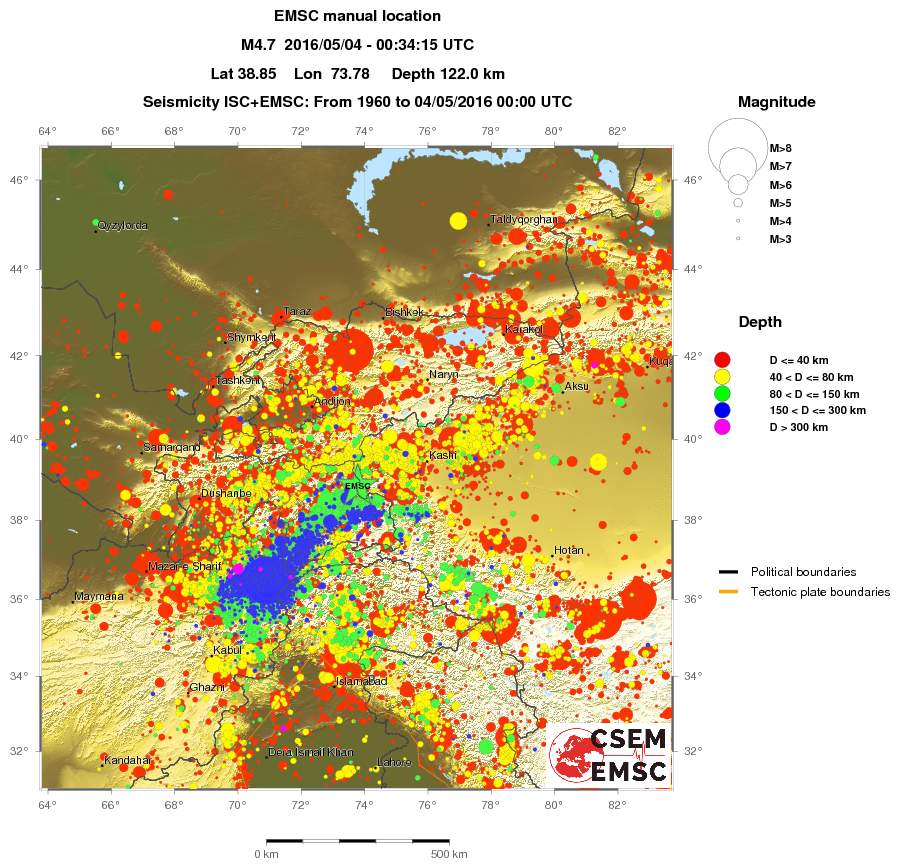 wide historical seismicity