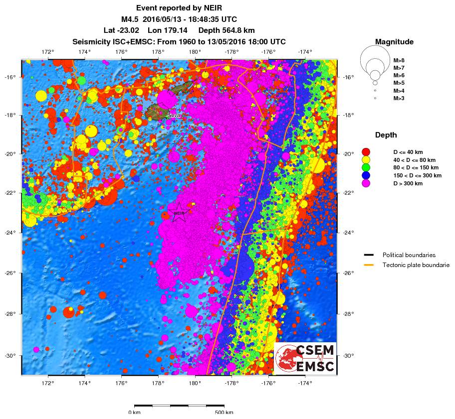 wide historical seismicity