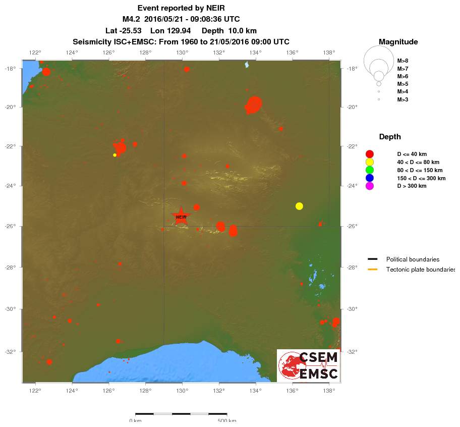 wide historical seismicity
