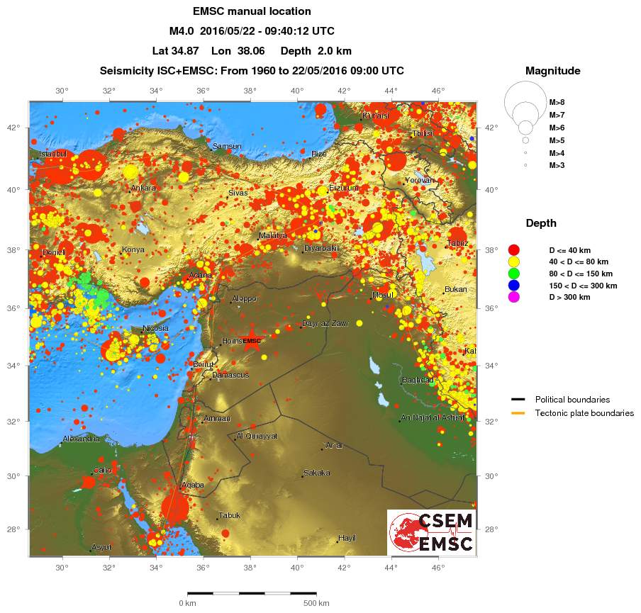 wide historical seismicity
