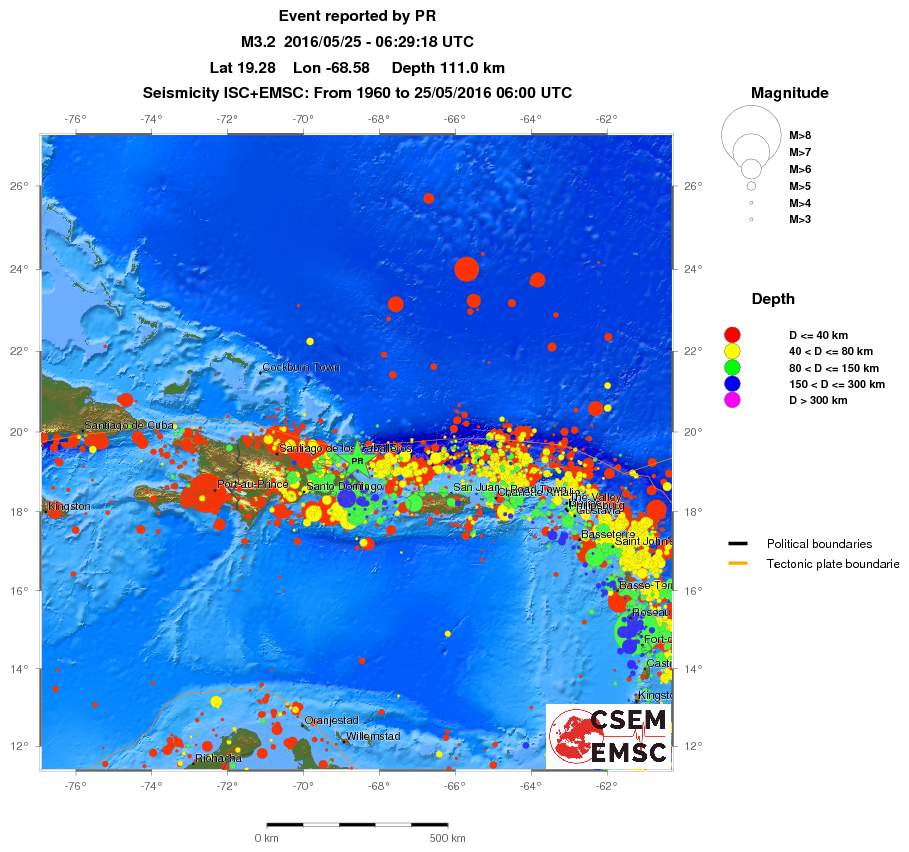 wide historical seismicity