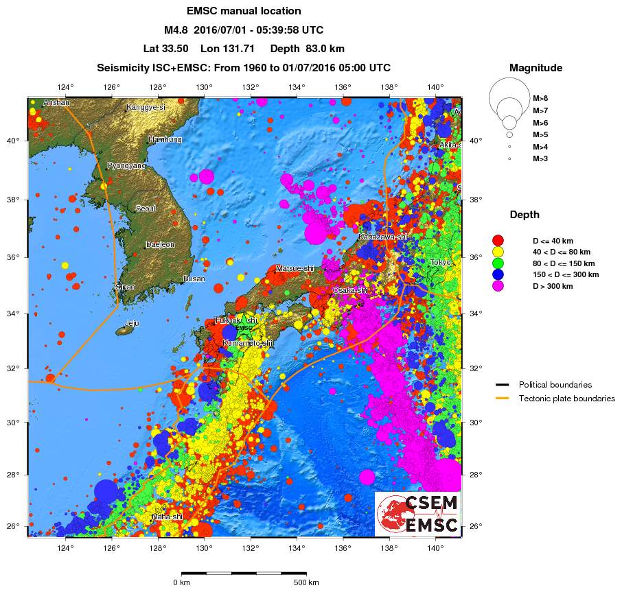 wide historical seismicity