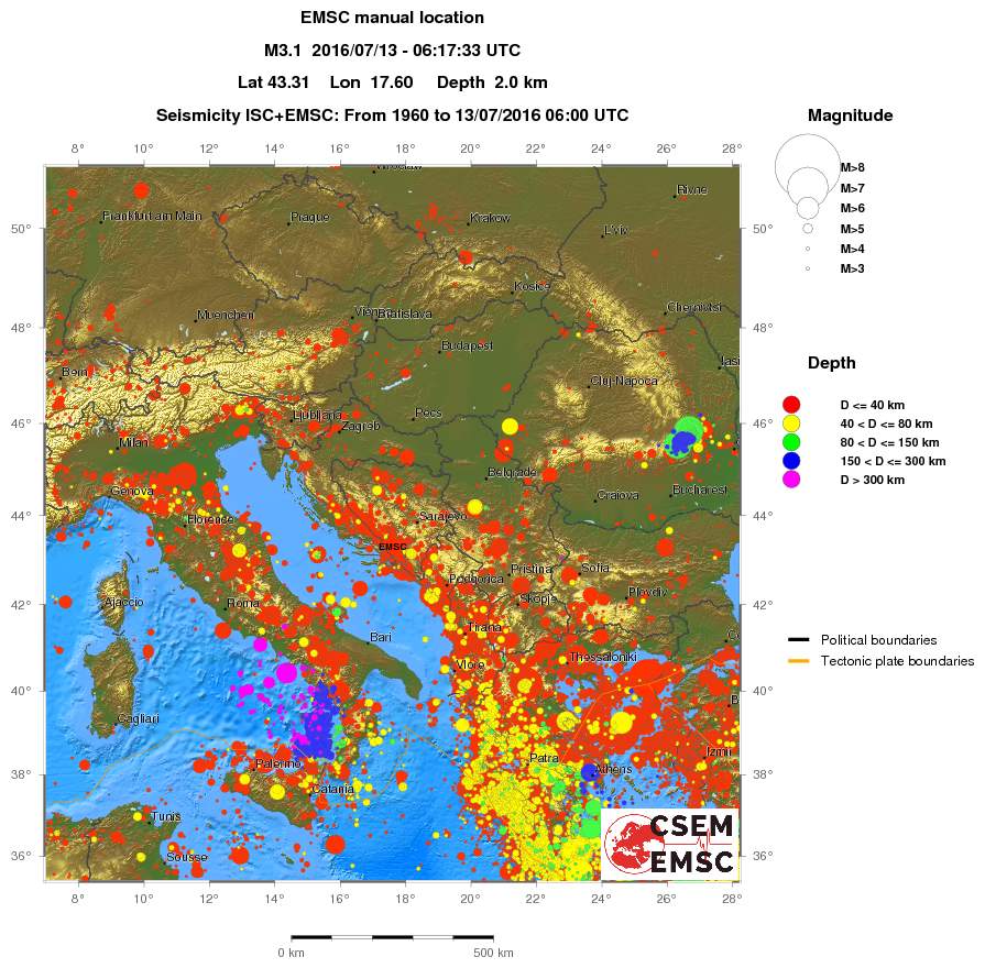 wide historical seismicity