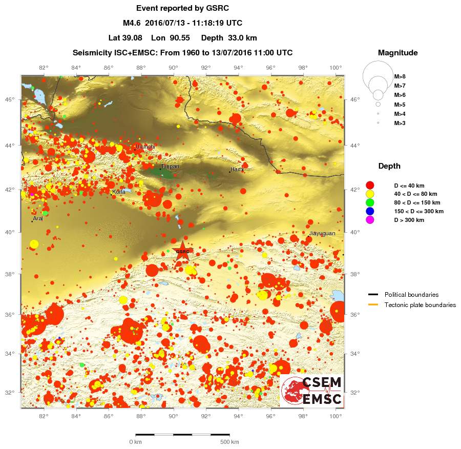 wide historical seismicity