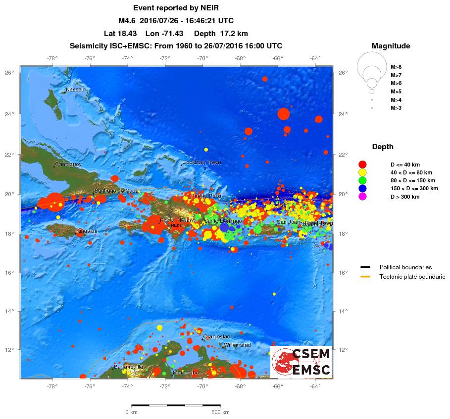 wide historical seismicity