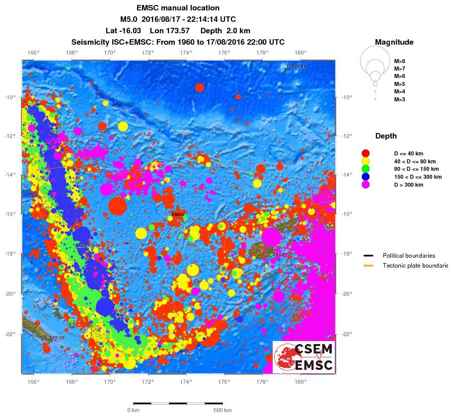 wide historical seismicity