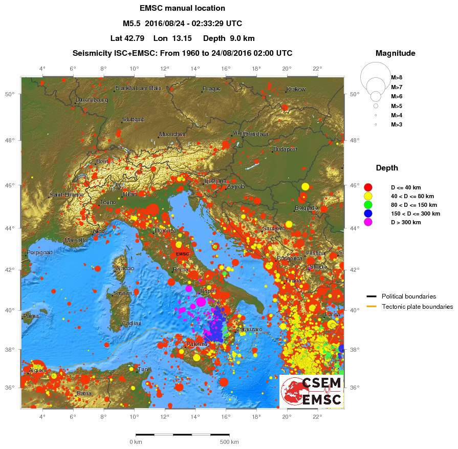 wide historical seismicity
