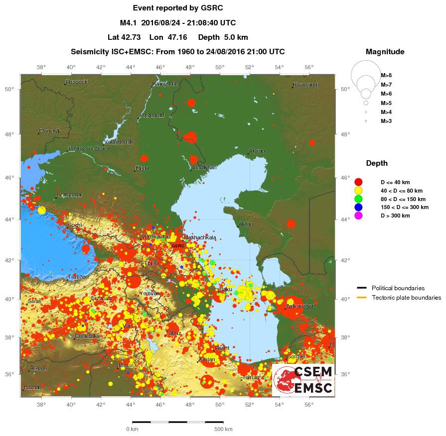 wide historical seismicity