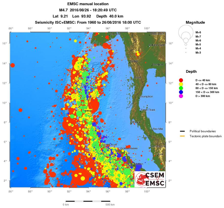 wide historical seismicity