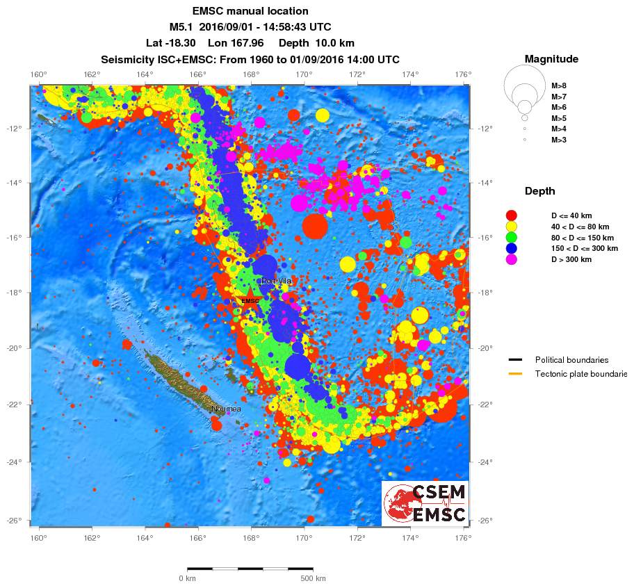 wide historical seismicity