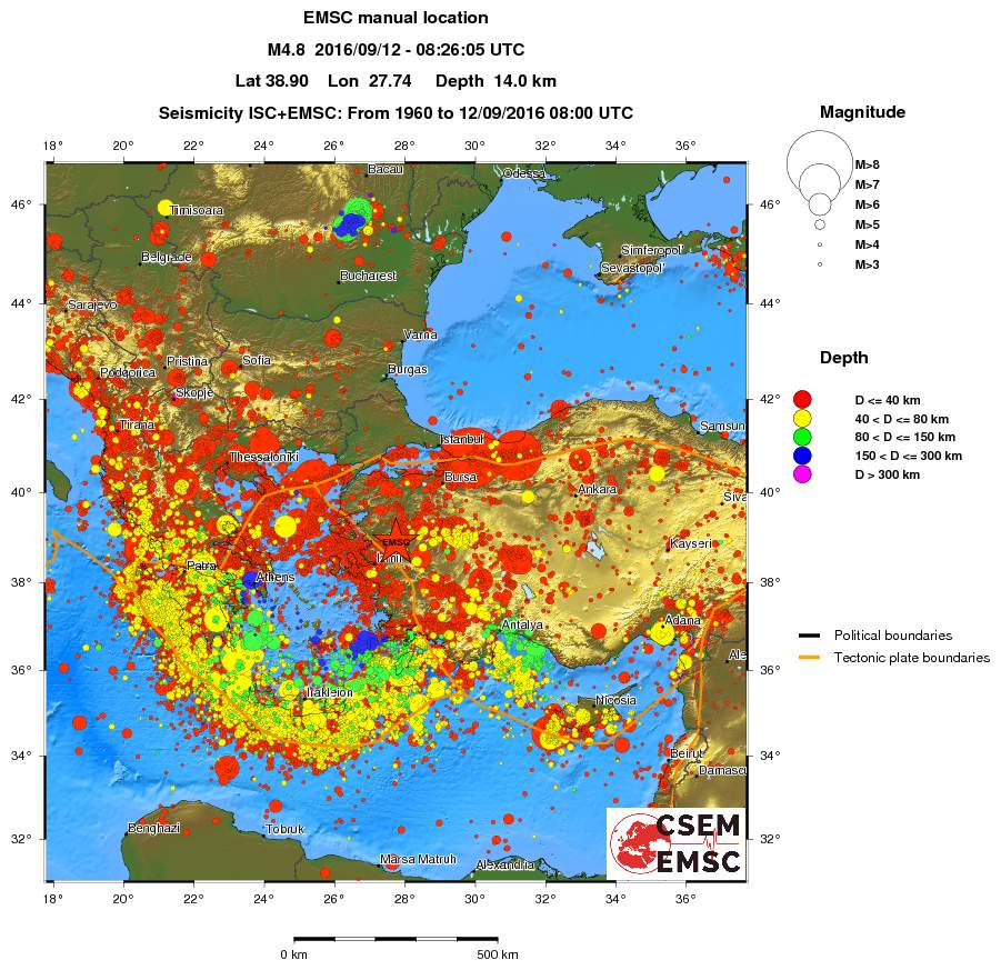 wide historical seismicity