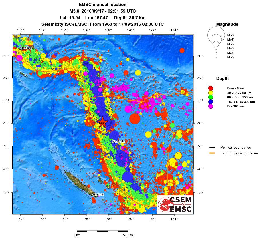 wide historical seismicity