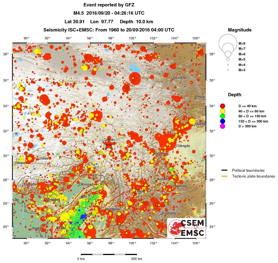 wide historical seismicity