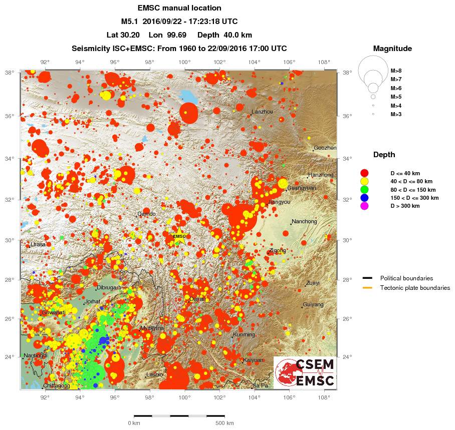 wide historical seismicity
