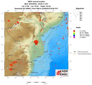 wide historical seismicity
