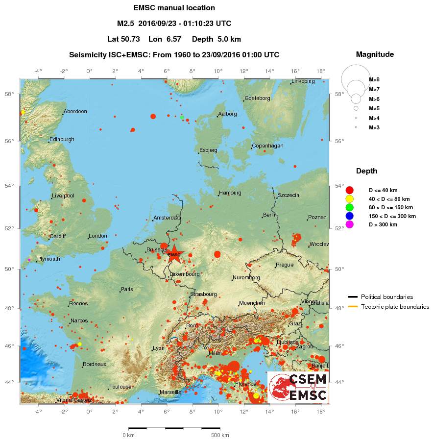 wide historical seismicity