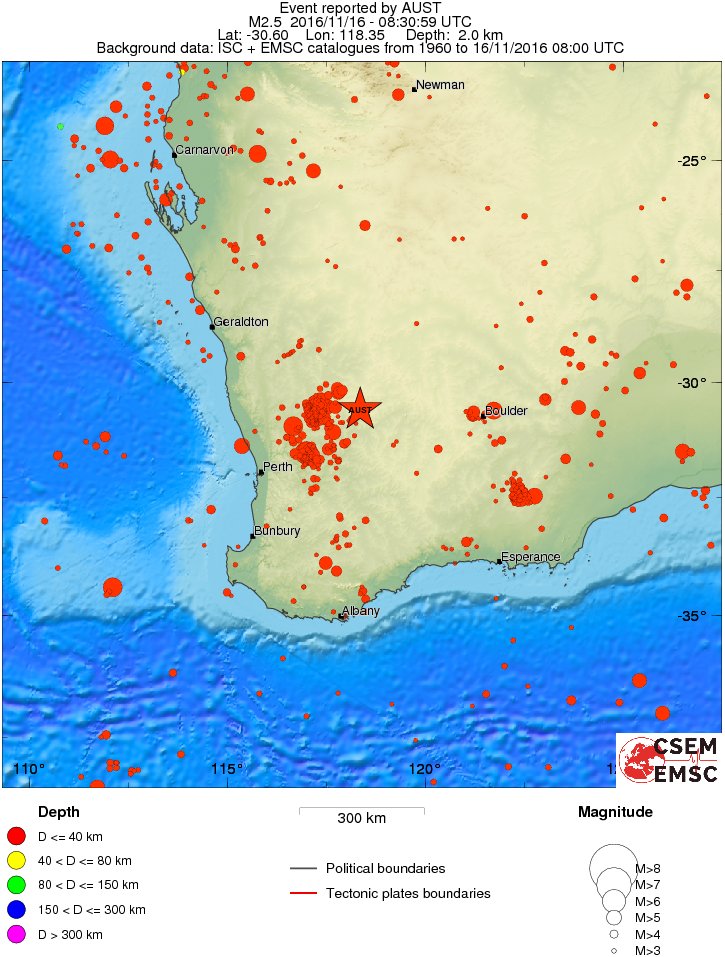 wide historical seismicity