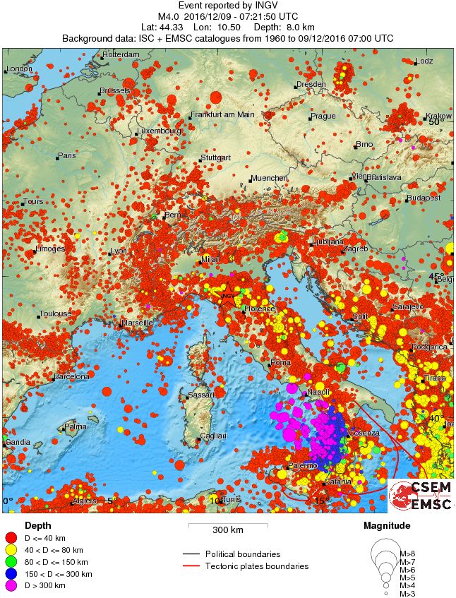 wide historical seismicity