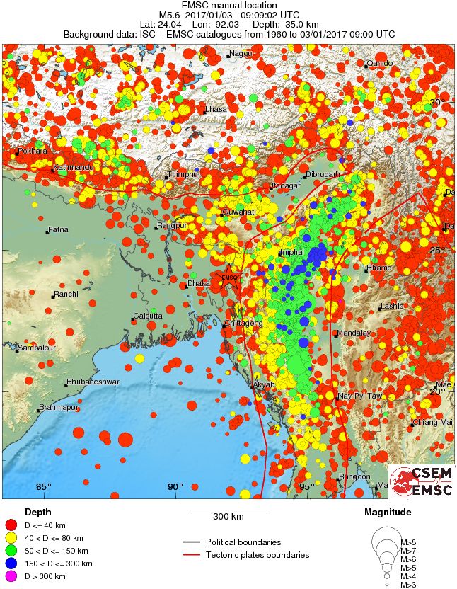 wide historical seismicity