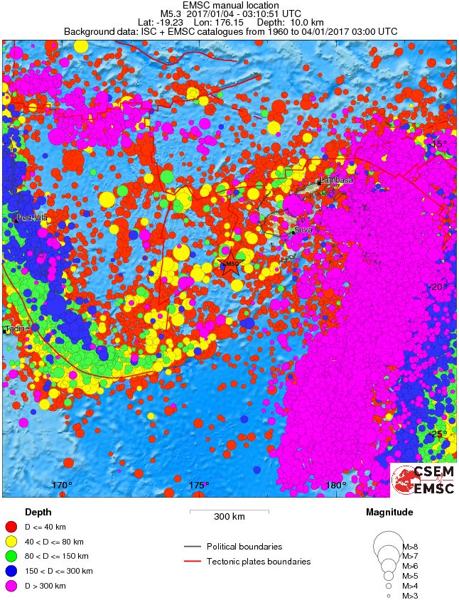 wide historical seismicity