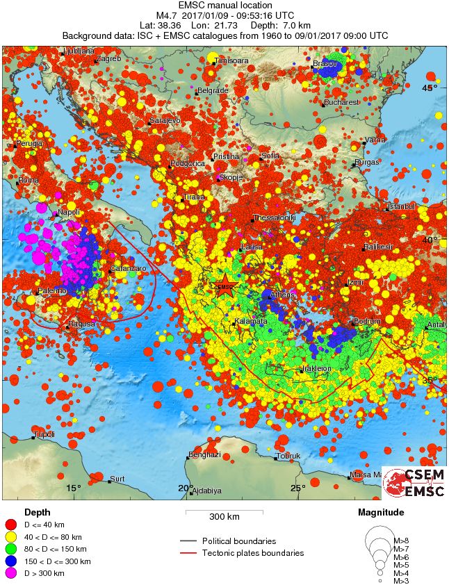 wide historical seismicity