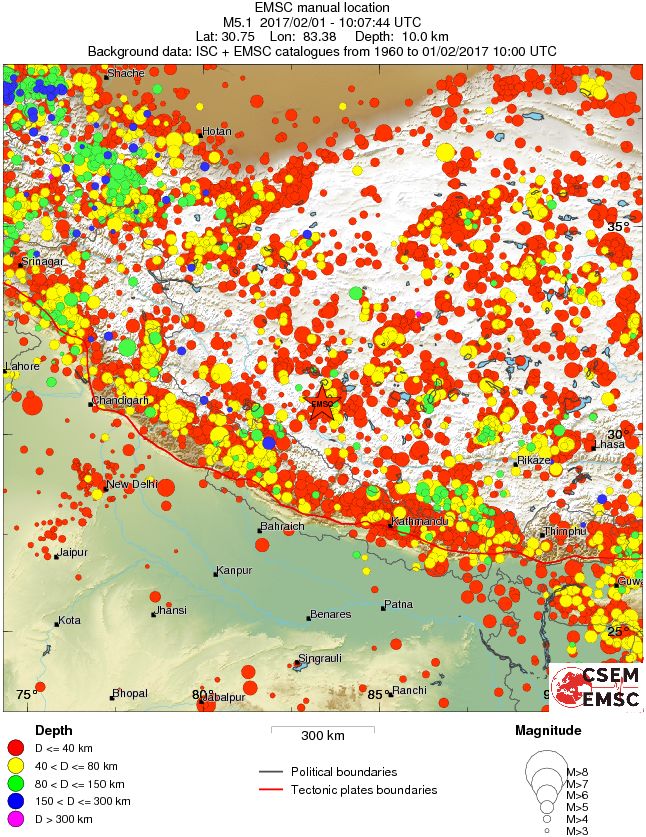 wide historical seismicity