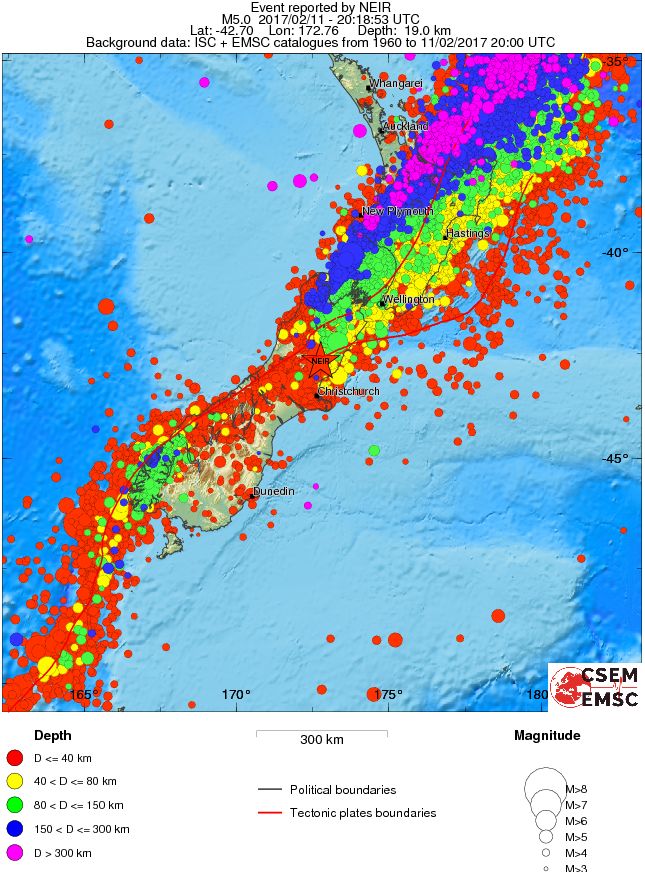 wide historical seismicity