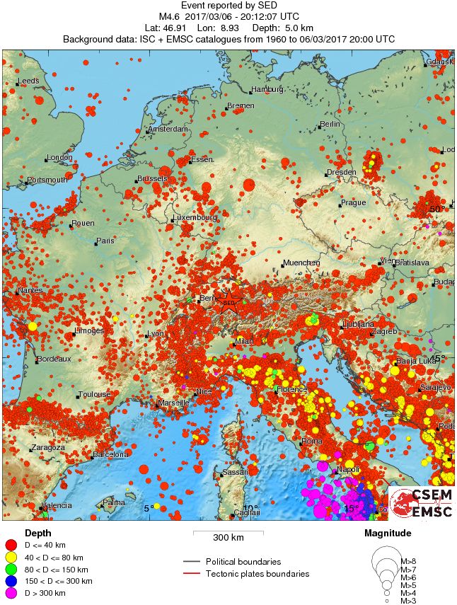 wide historical seismicity