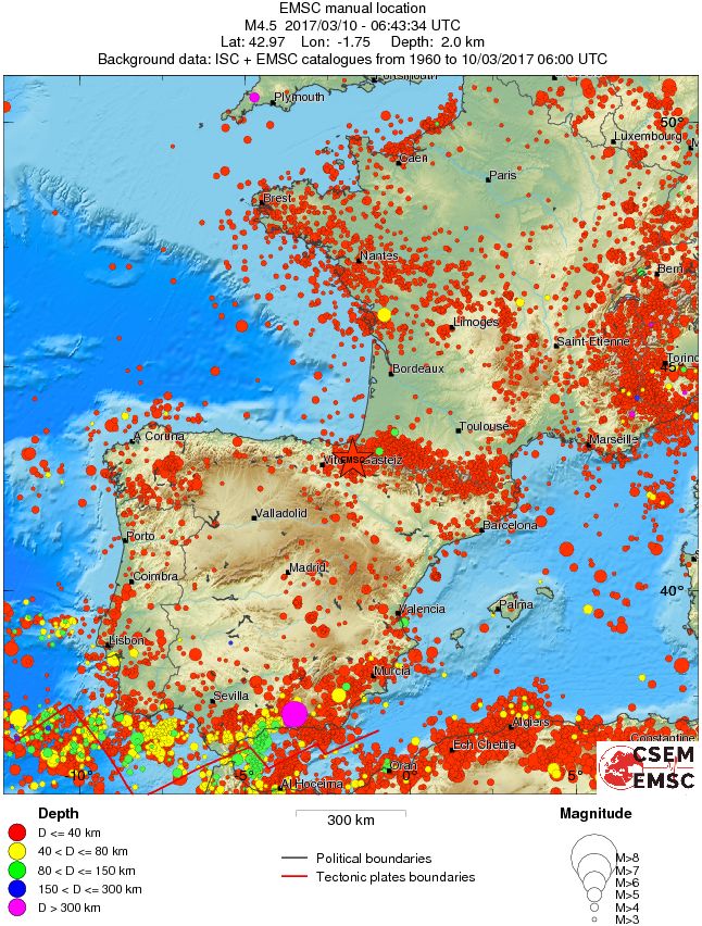 wide historical seismicity