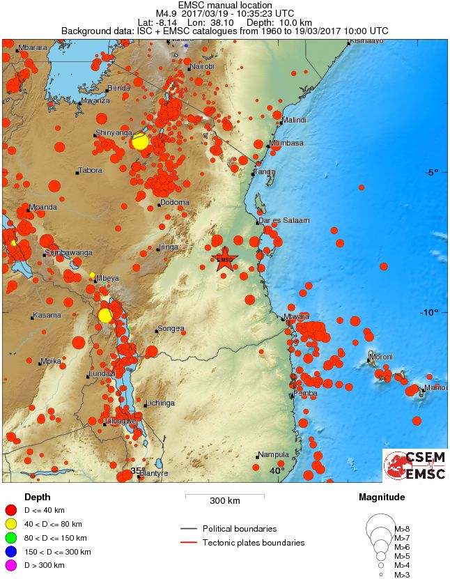 wide historical seismicity