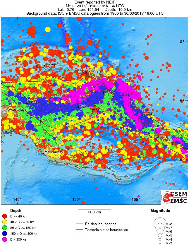 wide historical seismicity