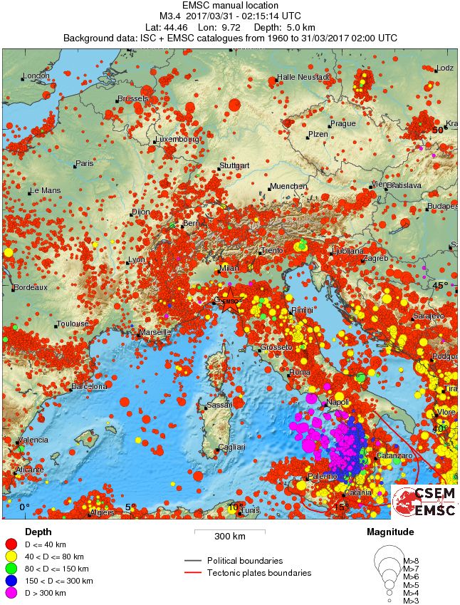 wide historical seismicity