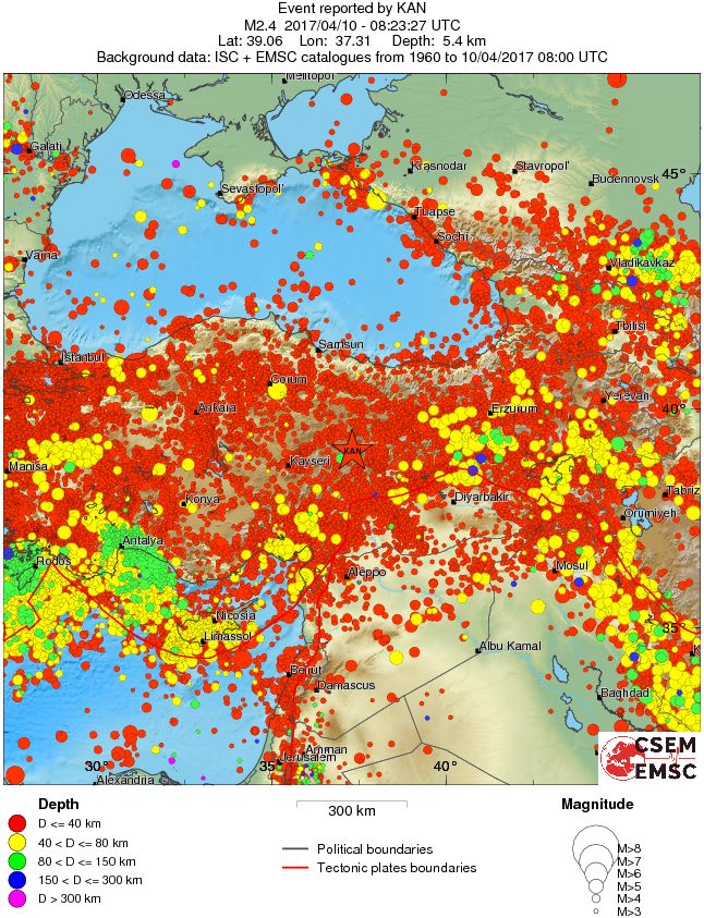 wide historical seismicity