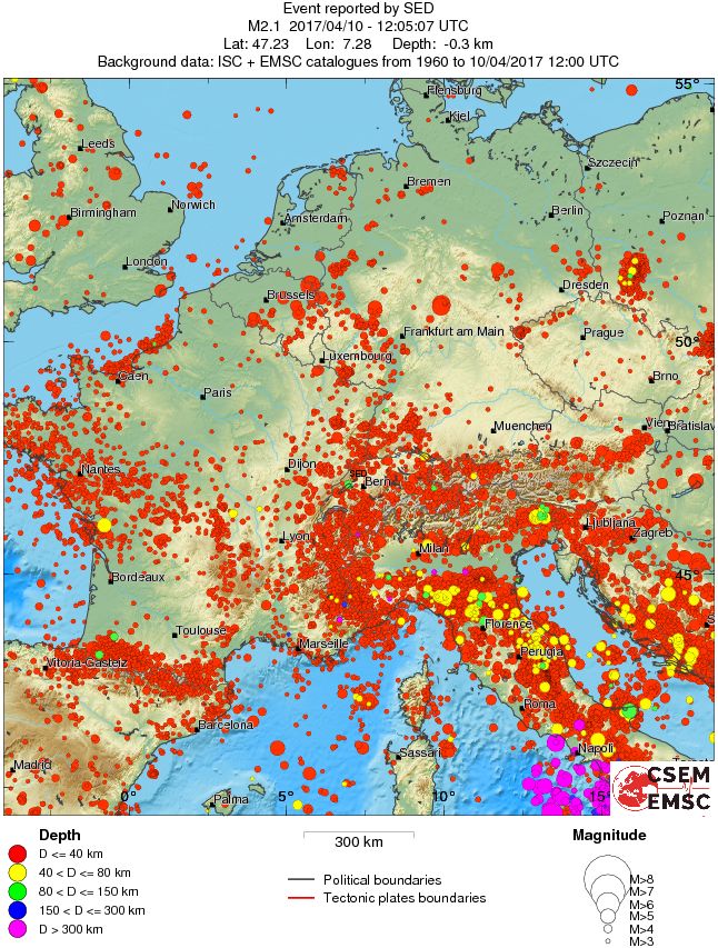 wide historical seismicity