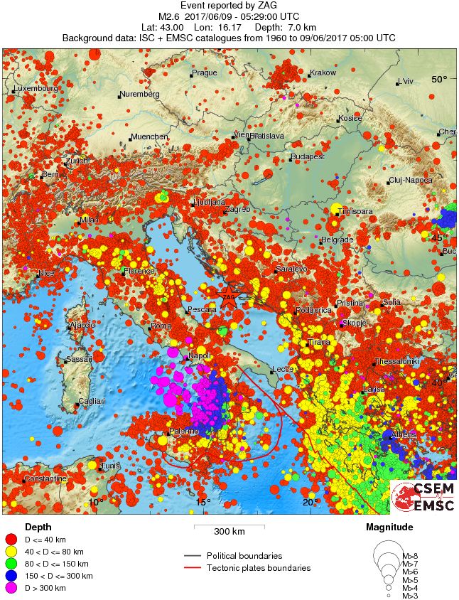 wide historical seismicity